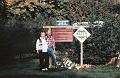 Anne and Richard at front entrance to Gales Creek